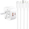 iPhone Charger Fast Charge, 20W USB C Fast Charger Plug for iPhone14/14 Pro/14 Pro Max/13/12/11/X/XS/XR/8/7/SE, iPhone Fast Charger Plug and 2x Lightning Cables UK Type C Wall Charger Power Adapter