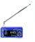 SI4732 Radio de bolsillo, SI4732 mini radio FM/AM (para MW y SW), soporte SSB, pantalla IPS de 1.9 pulgadas con retroiluminación ajustable (antena telescópica)
