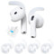 Aiivioll [4 Pairs and Storage Bag] Replacement Ear Hooks for Airpods 4 Earbuds, Silicone Case, Non-Slip and Smudgeproof, In-Ear Sports Ear Hooks (Transparent Colour)