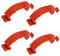 4pcs Top Cylinder Cover Snap Clip Buckle, Red PC Cover Buckle Clip Replacement for Husqvarna 435 440E 445 450 450E 570 575 576 Chain Saw Garden Lawn