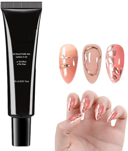 Nagel 3D Gel Maniküre Malerei Deko | Nageldesign Modelliergel Heimsalon Täglich Reisen Urlaub Geburtstag Weihnachten Mädchen Anfänger Handarbeitsenthusiast