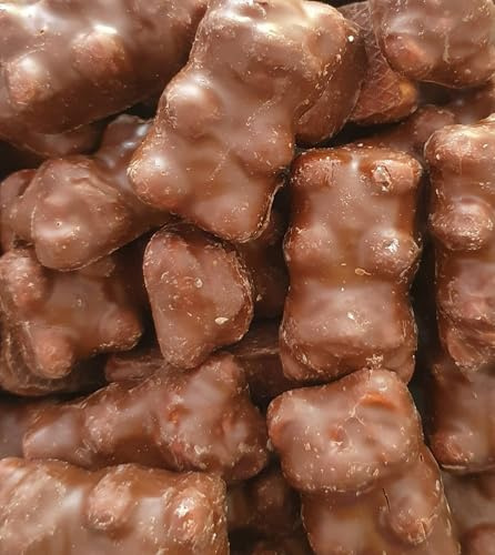 Oursons Guimauve Enrobés de Chocolat Halal, 1kg, 100 Pièces Ourson guimauve en chocolat, savoureux et croquant pour candy bar, évènements, bar à bonbons, fêtes.