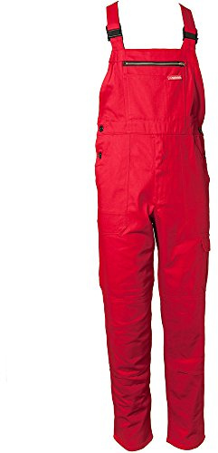 Planam 0173064 BW 290 Cargo-Latzhose, Mittelrot, Größe 64