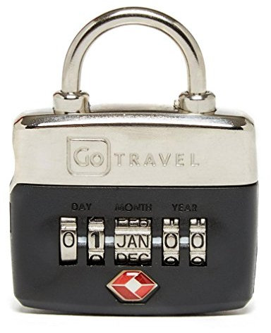 Go Travel 5 Dial TSA Accepted Combination Birthday Luggage Padlock (Ref 355)