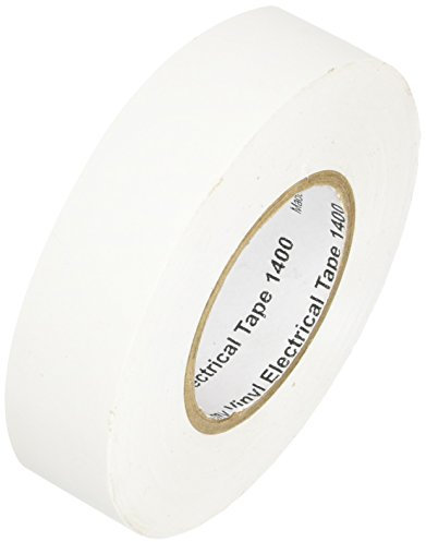 3M Economy Vinyl Electrical Tape 1400C, 3/4 in x 60 ft, 1.5 in core, White