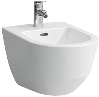 Laufen PRO Wand-Bidet, 1 Hahnloch, Eckventile innen, 360x530, mit seitliches Loch für Wasseranschluss, Farbe: Pergamon - H8309520493041