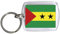 Fan-O-Menal Schlüsselanhänger Anhänger - SAO Tome - Gr. ca. 4x5cm - 81136 - WM Länder Keyholder