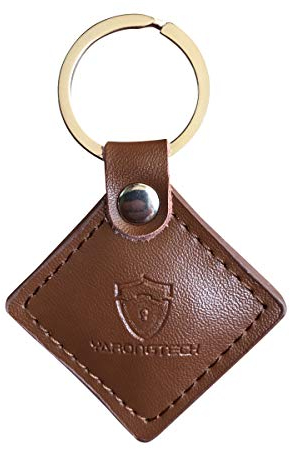 YARONGTECH® 13.56MHz ISO14443A RFID 1K echtes Leder Schlüssel Tag für Tür Eintrag Access Control (10 Stück)