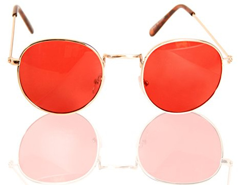 Costume Agent Mickey Knox Red Killer Glasses