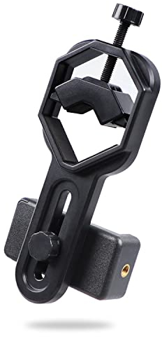 VANKEY Teleskop-Handyadapter, Kunststoff-Zielfernrohr-Handyhalterung für Mikroskop, Monokular, Fernglas, für iPhone, Samsung, LG und mehr Smartphone