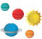 Amscan 2402278 - Blast Off Space Kids Birthday Party Paper Planet Lanterns Decorations - 5 Pack