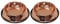 Melzon Petsentials Non-Skid Stylish Food Bowl for Your Pet, Premium Grade Stainless Steel - Elegant Bronze | Small, 18oz (2 Pack)