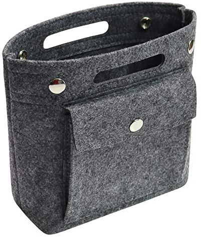 Soyizom Mini Organizer Filz Taschen Innentaschen Einkaufstasche Geldbörse Organisator einfügen für Speedy Neverfull NeoNoe Noe BB,Dunkelgrau