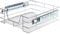 BAKAJI Cassetto Telescopico Cucina Cestello Mensola Estraibile Salvaspazio Acciaio, Metallo, Gris, 30.5X15X45 cm