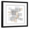 artboxONE Poster mit Rahmen schwarz 20x20 cm Golden and Grey Rectangles von Sasha Lend - gerahmtes Poster