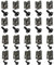 Be In Your Mind 40pcs Carénage de Moto Carrosserie M5 M6 Boulons et Ressort Spire Vitesse Attache Clip Écrous Kit Adapté pour Plupart Motos