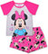 Disney Minnie Mouse Parure de lit et short pour petites filles Rose/gris, Gris clair, 18 Meses