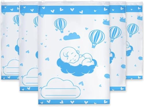 LISOPO 12 Bustine Corredino Neonato Ospedale Buste Sacchetti Borsa Primo Cambio Lista Buste per Valigia Ospedale Nascita Regali Bimbo Chiusura con Cursore Ermetico (34 * 24cm)