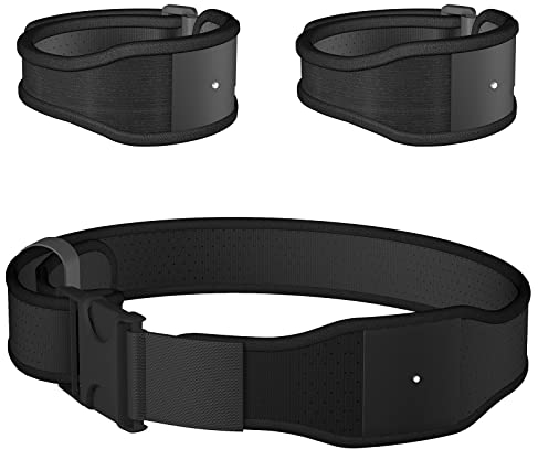 NEWZEROL 1 Set Bundgurt und Armbandgurt Kompatibel für HTC Vive Tracker 2017,2018, HTC Vive Tracker (3.0), TrackBelt Extended Band Anti Skid Tracking für VR und Motion Capture - Aktualisierte Version