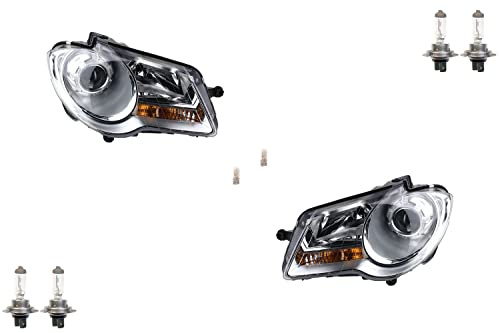 Johns, Scheinwerfer Halogen HSW passend für VW Touran 1T ab 06-10 Leuchtmittel Satz L R