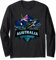 Angeln in Australien - Retro Australien Angeln Langarmshirt