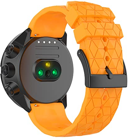 Feysentoe Armband Kompatibel für Suunto 9/7/9 baro/spartan sport wrist hr/D5 Estrazarmband Uhrenarmband(gelb)