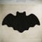 WITTIZA Halloween Bat Bath Mat - Rugs Decor Bats Bathroom Rug Decoration Black Gothic Gift Goth Gifts Set Room Decorations Spooky Witch Witchy Home Batman Cute Door Mats