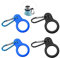 TSHAOUN 4 Pcs Silicone Water Bottle Buckle, Secure Bottle Holder with Carabiner Belt Clip, Portable Colorful Water Bottle for Hiking Camping Traveling Mountain Climbers (4 color)