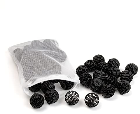 100 Bioballs per pulizia Acquario e, 1L Bio palle Sfere filtrazione porosa 30 mm, Filtro sphere biologico Bio MAX filtrato - Made in EU