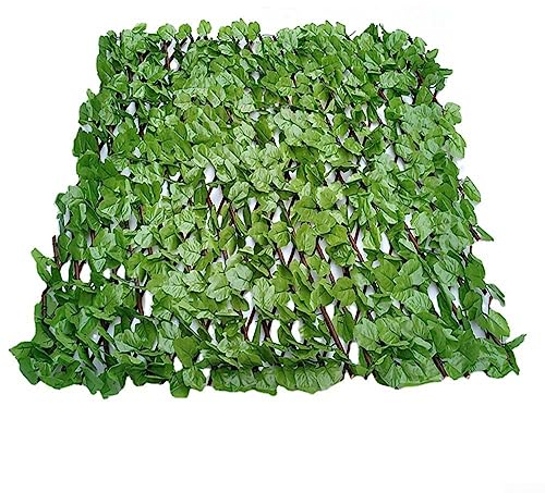 URPIZY Künstlicher Efeuzaun Sichtschutz Efeu Spalier Erweiterbar Faux Sichtschutzzaun Rankgitter mit künstlichen Blättern Künstliche Efeuranke Blatt Dekoration für Outdoor Decor #2