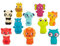 B. Toys – 10 Fingerpuppen – Bunte Tiere – Fuchs, Panda, Nilpferd, Giraffe, Hund – Löwe, Katze, Frosch, Elefant, Eule – Baby Spielzeug ab 10 Monaten – Pinky Pals Crew