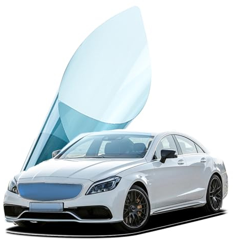 MAKIOTEKO Tönungsfolie für Autofenster, 80 % VLT, Tönungsfolie für Autofenster, Sonnenschutz, Hitze- und UV-Block, Nano-Keramik-Fenstertönung, 90 cm x 3 m (individuelle Größe)