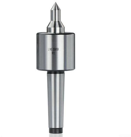 MT2/MT3/MT4 Live Center, 60 gradi Morse Taper Tornio per legno con punta in acciaio legato Live Center, contropunta centro per legno e metallo tornio CNC lavoro (MT2)