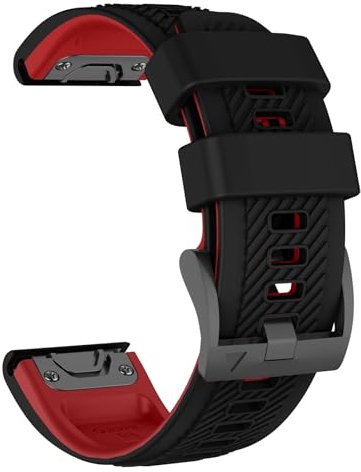 MYSNBKN Armband für Fenix 6 Pro/Fenix 6/Fenix 7/Fenix 7 Pro/Fenix 8 47mm/Fenix 5/Fenix 5 Plus/Epix Pro 47mm, QuickFit 22mm Silikon Ersatz für Forerunner 965/955/945/935
