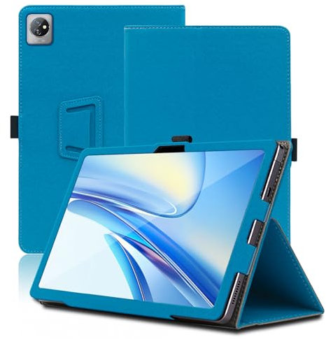 Funda para Blackview Tab 70 WiFi, 10.1 Inch, Blackview Tab 70 WiFi 2023 Tablet Funda, Funda Protectora Plegable con Soporte para Lápiz y Correa para la Muñeca, Protección Total. (Azul Claro)