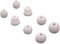 4 Pairs Replacement Earplugs, Replacement Earbud Tips for Beats Powerbeats Pro/Powerbeats 3/Powerbeats 4, 4 Sizes Silicone Earplugs for 4 mm In-Ear Headphones (White)