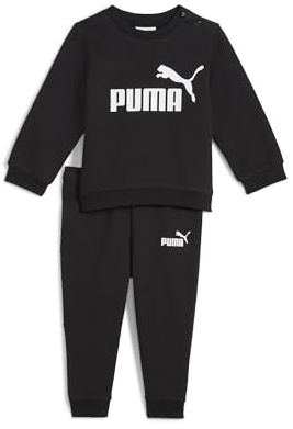 PUMA Unisex Baby MINICATS ESS Crew Set FL INF Gestrickte Anzüge, PUMA Black, 80
