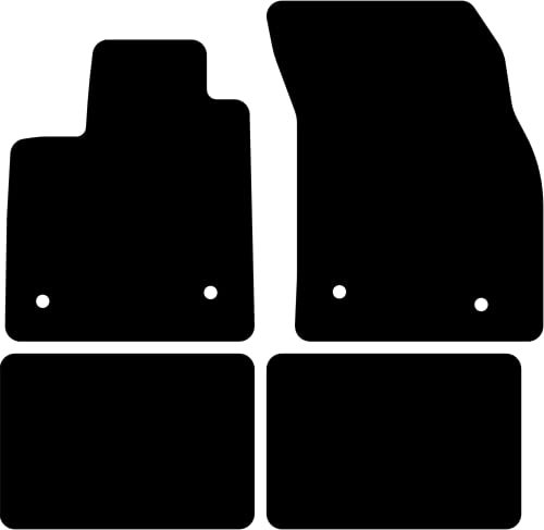 Kovvar Fußmatten passend für Ford Focus 2018-2025 Passend zur Ausführung: Mk4 | 3/5 Türen/Active/Kombi | Beifahrer mit Befestigung | Qualität: Comfort