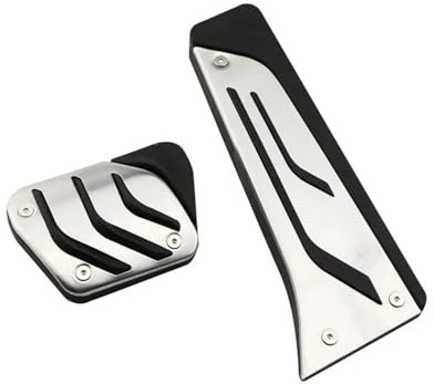 MZEER Auto Pedale Abdeckung Für B&MW 4 5 6 7 Serie F32 F33 F36 G23 E60 F07 F10 F11 G30 G31 G38 E63 F06 F12 F13 G32 F01 F02 G11 G12 Auto Gas Bremspedale Bremse Pedalkappen(AT without rest)