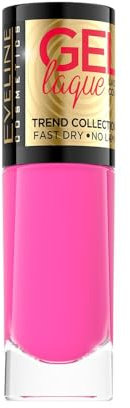 Eveline Cosmetics Gel Laque Gel-Nagellack Nr. 211 - Lang anhaltendes schnelltrocknendes Gelfinish, ohne UV/LED-Licht, 8ml
