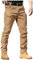Topassion Cargohose Herren mit Taschen Hose Sommer Cargo Hosen Baggy Arbeitshosen Männer Sommerhose Bequeme Freizeithose mit Gummizug Einfarbig Pants Jogginghose Reisverschlusstaschen (Brown,XL)