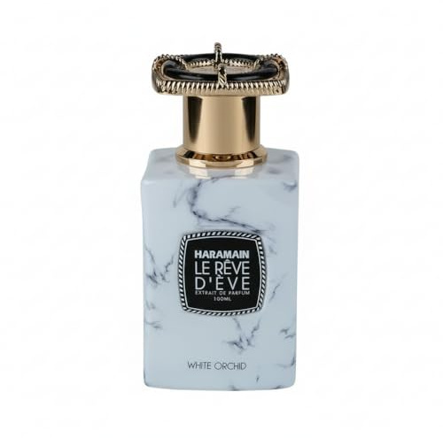Al Haramain Le Rêve D'Eve White Orchid Extrait de Parfum 100ml – Luxury Unisex Arabian Perfume for Men & Women – Long Lasting Intense Fragrance – Premium Niche Scent