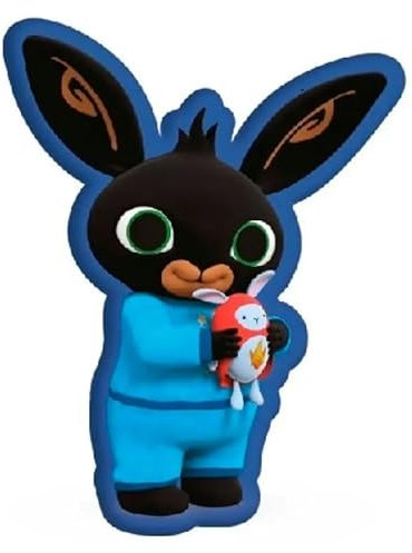 ILS I LOVE SHOPPING Cuscino 3D Shaped Sagomato peluche per Bambini in Poliestere con la Forma sagoma Personaggio (per BING)