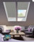 Graywind Smart Skylight Blinds for Roof Window, Custom Motorized Blackout Cellular Pleated Shades Compatible with Alexa Google, Thermal Electric Honeycomb Window Blinds, Grey
