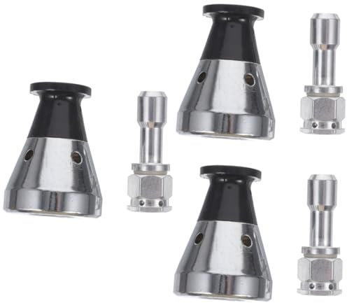 Gatuida 3 Sets Pressure Limiting Valve Exhaust Pipe Replacement Jigger Valve Exhaust Wrap Pressure Cooker Relief Valves Double Cable Micro Ninja Whistle Gasket Gauge Pool Stainless Steel