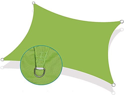 Outdoor 5X5m Wasserdichte Sonnenschutz Segel Markise mit 97% Blockierung Schwerlast Terrasse Markise für Garten Carport Anpassbare Größe