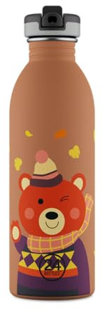 24Bottles Kids - Trinkflasche Kinder mit Strohhalm 500 ml, Trinkflasche Edelstahl 100% Hermetisch für Schule und Kindergarten - Wasserflasche BPA Free Umweltfreundlich, Water Bottle Nicht Thermisch