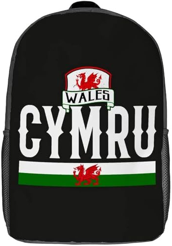 Perfekt Schultasche Stolzes Wales Großbritannien Rucksack Durable Backpack Für Reisen, Freizeit, Universität, 42X32X14Cm