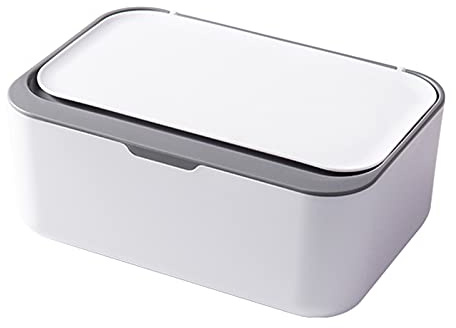 1 scatola di fazzoletti porta fazzoletti per il viso organizer per tovaglioli per casa ufficio grigio bianco grigio bianco
