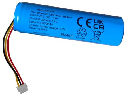 AOLIKES V8E2CA11 Battery 5000mAh 3.7V UB21700-1S1P Rechargeable Lithium-ion battery for aosu 2K HD Wireless Video Doorbell Camera